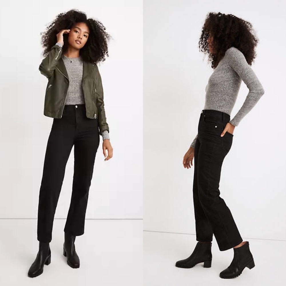 Madewell Slim Wide-Leg Jeans in Lunar Wash Size 29